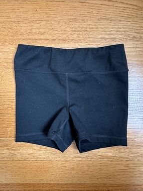 Reflex Black High-Waist Bike Shorts